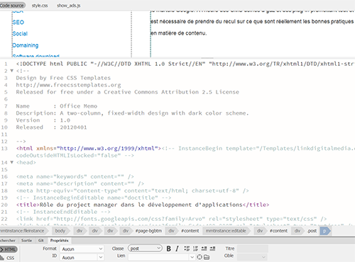 code html